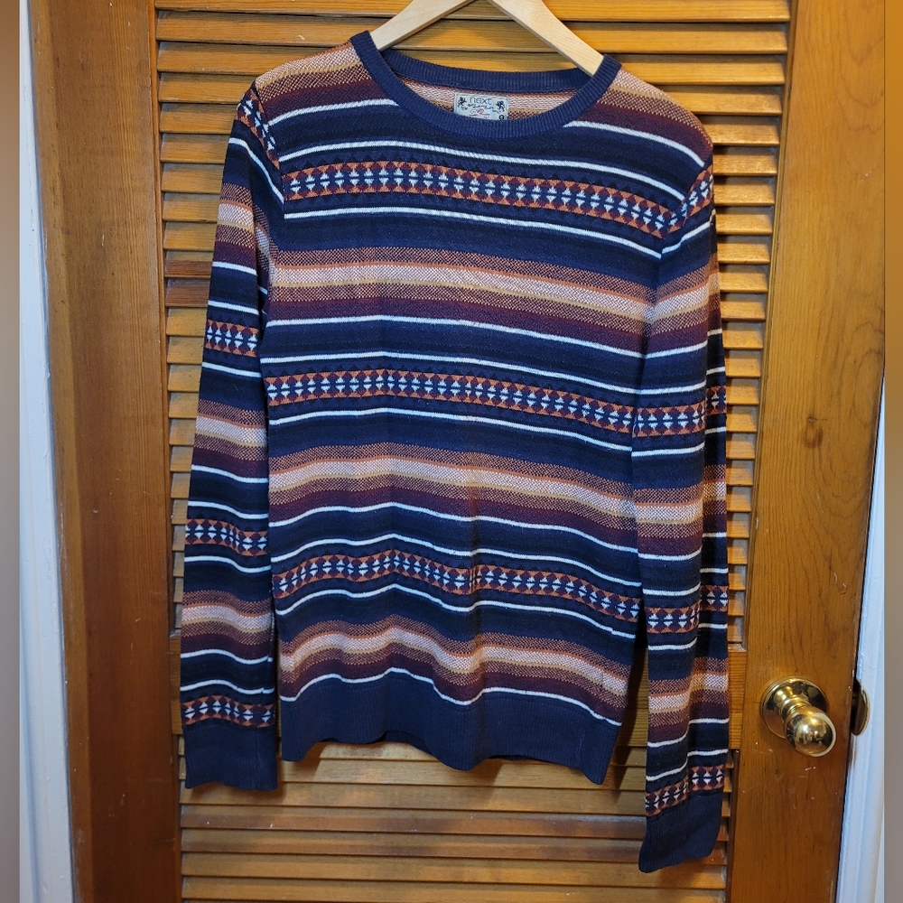 Next Multicolor Striped Crewneck Sweater